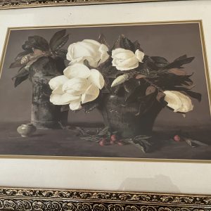Gold Trim Flower Painting